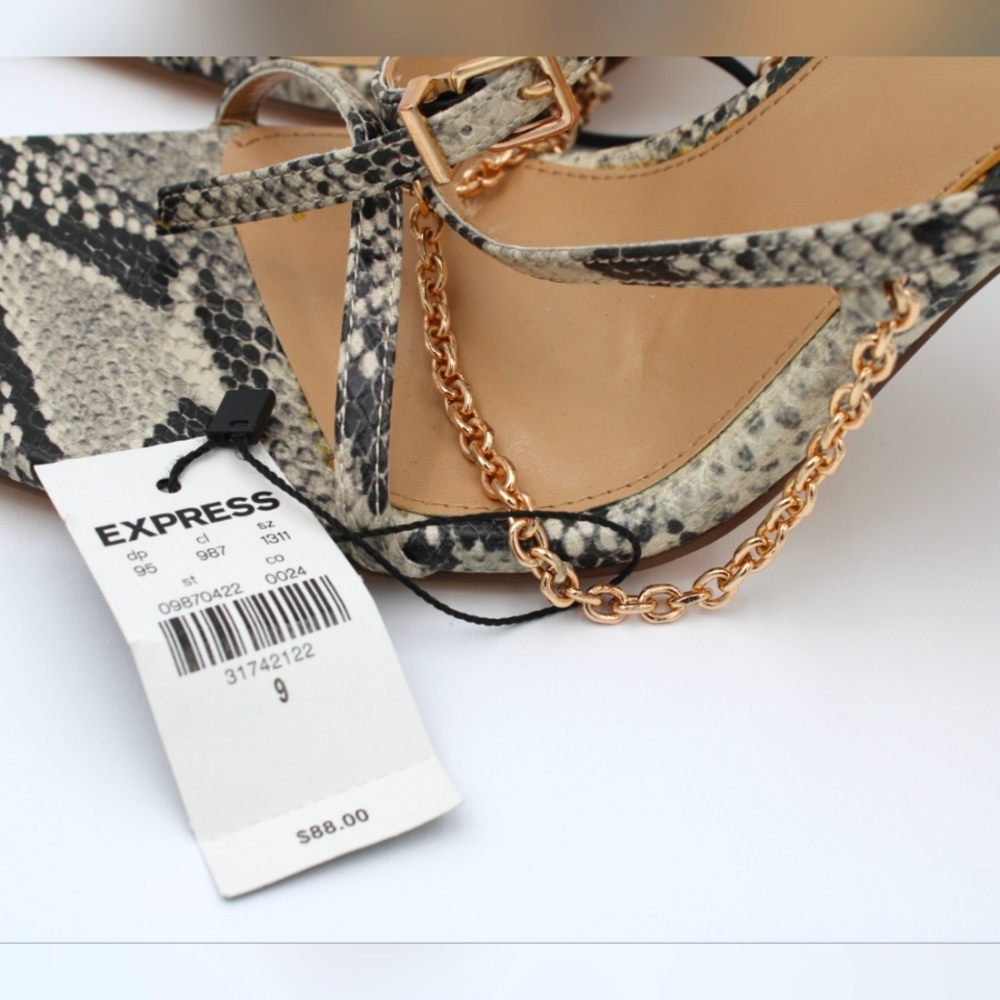 NWT Express Snake Skin Stiletto Heels – Size 9 - Picture 2 of 7